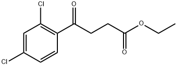 ETHYL 4-(2,4-DICHLOROPHENYL)-4-OXOBUTYRATE 구조식 이미지