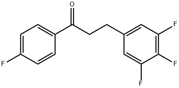 4'-FLUORO-3-(3,4,5-TRIFLUOROPHENYL)PROPIOPHENONE Structure