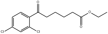 ETHYL 6-(2,4-DICHLOROPHENYL)-6-OXOHEXANOATE Structure