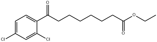 ETHYL 8-(2,4-DICHLOROPHENYL)-8-OXOOCTANOATE Structure