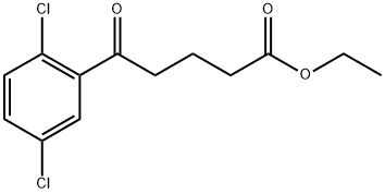 ETHYL 5-(2,5-DICHLOROPHENYL)-5-OXOVALERATE 구조식 이미지