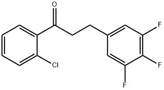 2'-CHLORO-3-(3,4,5-TRIFLUOROPHENYL)PROPIOPHENONE Structure