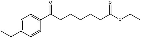 ETHYL 7-(4-ETHYLPHENYL)-7-OXOHEPTANOATE Structure