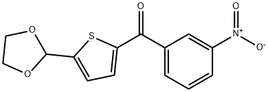 5-(1,3-DIOXOLAN-2-YL)-2-(3-NITROBENZOYL)THIOPHENE Structure