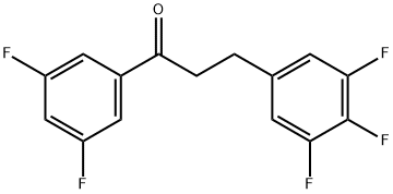 3',5'-DIFLUORO-3-(3,4,5-TRIFLUOROPHENYL)PROPIOPHENONE Structure