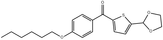 5-(1,3-DIOXOLAN-2-YL)-2-(4-HEXYLOXYBENZOYL)THIOPHENE Structure