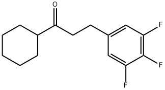 CYCLOHEXYL 2-(3,4,5-TRIFLUOROPHENYL)ETHYL KETONE Structure