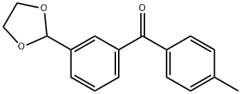 3-(1,3-DIOXOLAN-2-YL)-4'-METHYLBENZOPHENONE 구조식 이미지