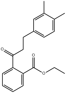 2'-CARBOETHOXY-3-(3,4-DIMETHYLPHENYL)PROPIOPHENONE Structure