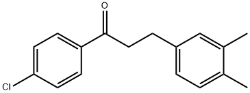 4'-CHLORO-3-(3,4-DIMETHYLPHENYL)PROPIOPHENONE Structure