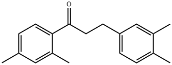 2',4'-DIMETHYL-3-(3,4-DIMETHYLPHENYL)PROPIOPHENONE 구조식 이미지