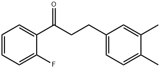 3-(3,4-DIMETHYLPHENYL)-2'-FLUOROPROPIOPHENONE Structure