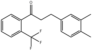 3-(3,4-DIMETHYLPHENYL)-2'-TRIFLUOROMETHYLPROPIOPHENONE Structure