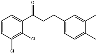 2',3'-DICHLORO-3-(3,4-DIMETHYLPHENYL)PROPIOPHENONE Structure