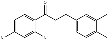 2',4'-DICHLORO-3-(3,4-DIMETHYLPHENYL)PROPIOPHENONE 구조식 이미지