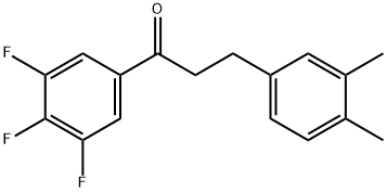 3-(3,4-DIMETHYLPHENYL)-3',4',5'-TRIFLUOROPROPIOPHENONE Structure