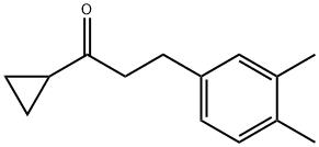 CYCLOPROPYL 2-(3,4-DIMETHYLPHENYL)ETHYL KETONE 구조식 이미지