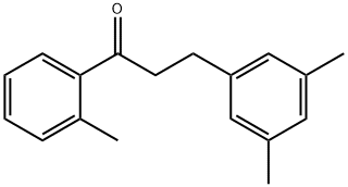 3-(3,5-DIMETHYLPHENYL)-2'-METHYLPROPIOPHENONE 구조식 이미지