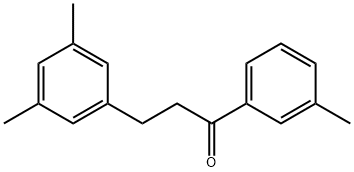 3-(3,5-DIMETHYLPHENYL)-3'-METHYLPROPIOPHENONE 구조식 이미지