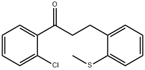 2'-CHLORO-3-(2-THIOMETHYLPHENYL)PROPIOPHENONE Structure