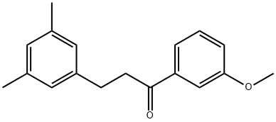 3-(3,5-DIMETHYLPHENYL)-3'-METHOXYPROPIOPHENONE 구조식 이미지