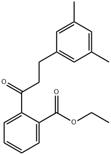 2'-CARBOETHOXY-3-(3,5-DIMETHYLPHENYL)PROPIOPHENONE 구조식 이미지