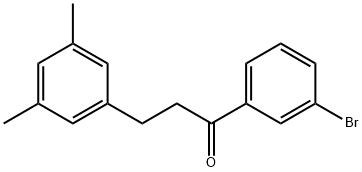 3'-BROMO-3-(3,5-DIMETHYLPHENYL)PROPIOPHENONE Structure