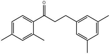 2',4'-DIMETHYL-3-(3,5-DIMETHYLPHENYL)PROPIOPHENONE Structure