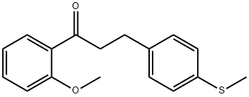 2'-METHOXY-3-(4-THIOMETHYLPHENYL)PROPIOPHENONE Structure