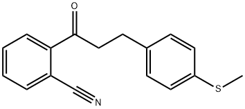 2'-CYANO-3-(4-THIOMETHYLPHENYL)PROPIOPHENONE Structure