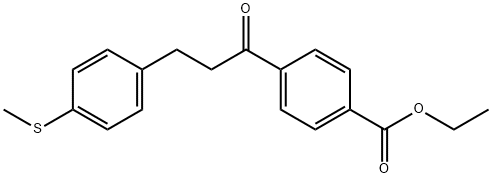 4'-CARBOETHOXY-3-(4-THIOMETHYLPHENYL)PROPIOPHENONE Structure