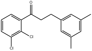 2',3'-DICHLORO-3-(3,5-DIMETHYLPHENYL)PROPIOPHENONE 구조식 이미지