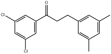 3',5'-DICHLORO-3-(3,5-DIMETHYLPHENYL)PROPIOPHENONE Structure