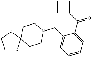 CYCLOBUTYL 2-[8-(1,4-DIOXA-8-AZASPIRO[4.5]DECYL)METHYL]PHENYL KETONE Structure