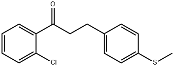 2'-CHLORO-3-(4-THIOMETHYLPHENYL)PROPIOPHENONE 구조식 이미지