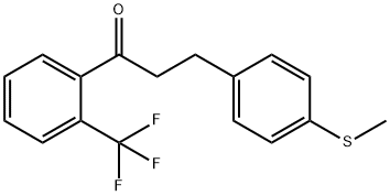 3-(4-THIOMETHYLPHENYL)-2'-TRIFLUOROMETHYLPROPIOPHENONE Structure