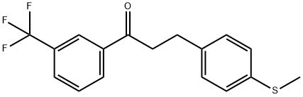 3-(4-THIOMETHYLPHENYL)-3'-TRIFLUOROMETHYLPROPIOPHENONE 구조식 이미지