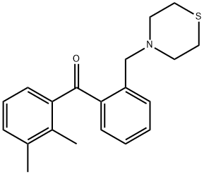 2,3-DIMETHYL-2'-THIOMORPHOLINOMETHYL BENZOPHENONE Structure