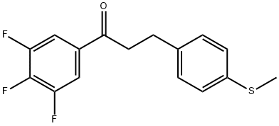 3-(4-THIOMETHYLPHENYL)-3',4',5'-TRIFLUOROPROPIOPHENONE 구조식 이미지