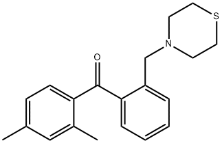 2,4-DIMETHYL-2'-THIOMORPHOLINOMETHYL BENZOPHENONE 구조식 이미지