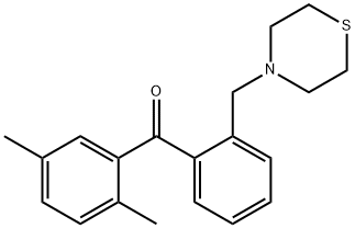 2,5-DIMETHYL-2'-THIOMORPHOLINOMETHYL BENZOPHENONE Structure