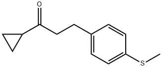 CYCLOPROPYL 2-(4-THIOMETHYLPHENYL)ETHYL KETONE Structure