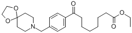 ETHYL 8-[4-[8-(1,4-DIOXA-8-AZASPIRO[4.5]DECYL)METHYL]PHENYL]-8-OXOOCTANOATE 구조식 이미지