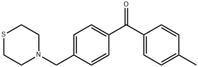 4-METHYL-4'-THIOMORPHOLINOMETHYL BENZOPHENONE Structure