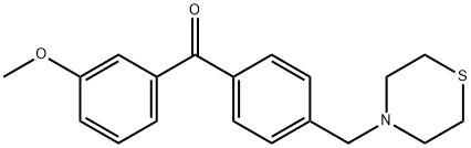 3-METHOXY-4'-THIOMORPHOLINOMETHYL BENZOPHENONE Structure