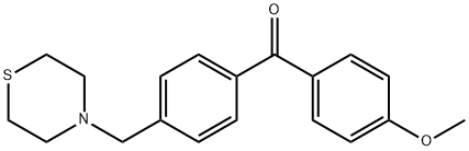 4-METHOXY-4'-THIOMORPHOLINOMETHYL BENZOPHENONE Structure