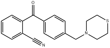 2-CYANO-4'-THIOMORPHOLINOMETHYL BENZOPHENONE Structure
