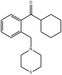 CYCLOHEXYL 2-(THIOMORPHOLINOMETHYL)PHENYL KETONE Structure
