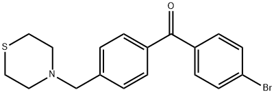 4-BROMO-4'-THIOMORPHOLINOMETHYL BENZOPHENONE Structure