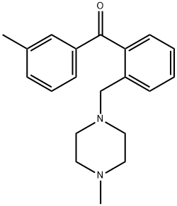 3'-METHYL-2-(4-METHYLPIPERAZINOMETHYL) BENZOPHENONE Structure